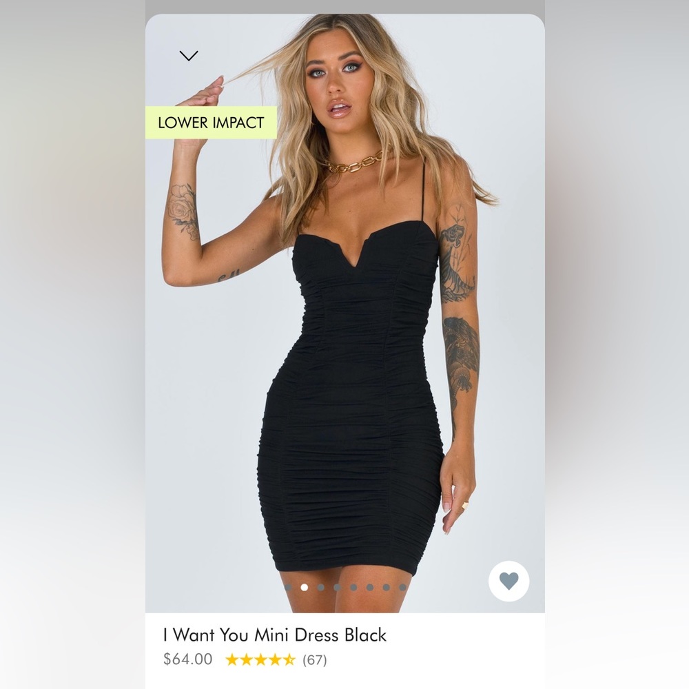Princess Polly black mini dress